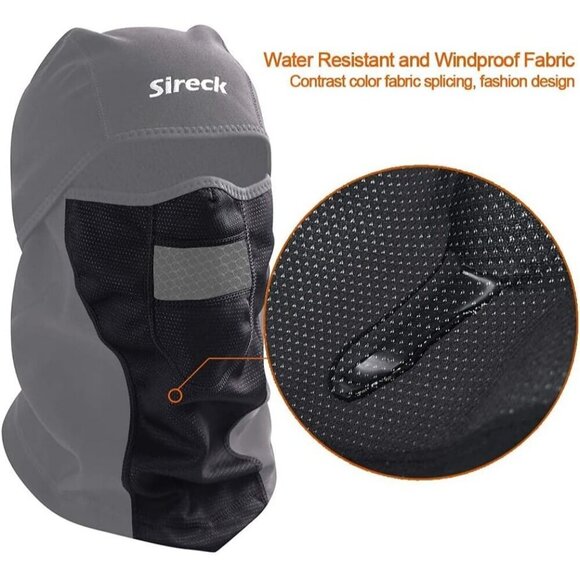 Men Black Winter Balaclava Ski Mask Fleece Windproof Thermal Face Cover Mask main image 7